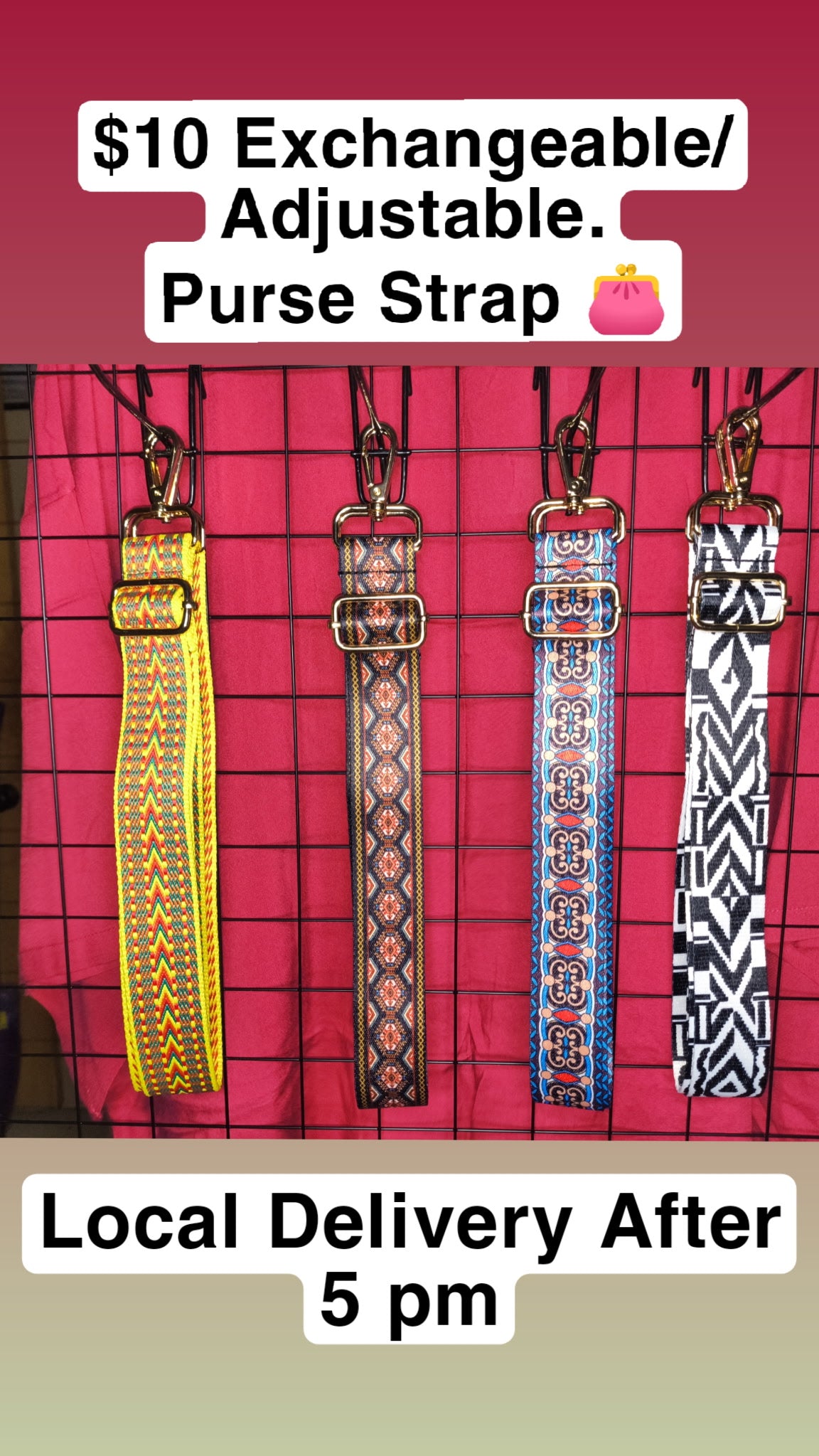 Interchangeable bag straps