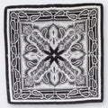 Black and white scarf/head wrap